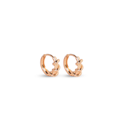 Knotted Charm Mini Hoops