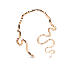 Golden Serpent Neck Cuff