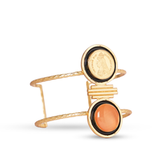 Vintage Coin Charm Cuff