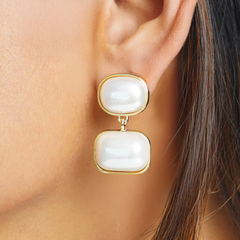 Double Pearl Cushion Drops