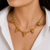 Golden Bull Charm Set