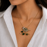 Perched Bird Necklace Set
