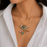 Blossom Bird Necklace Set