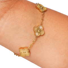 Golden Clover Bracelet