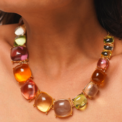 Candy Gemstone Chunky Collar – Multicolor