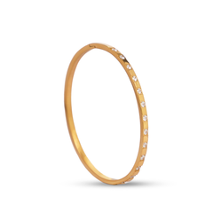 Crystal Channel Slim Bangle