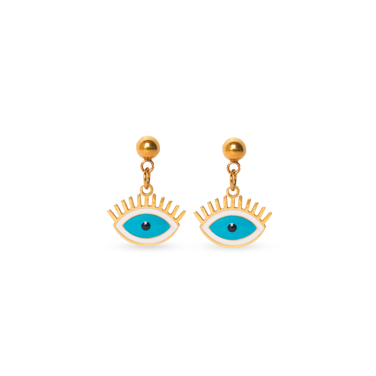 Evil Eye Drop Earrings