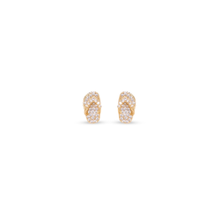 Flip-Flop CZ Stud Earrings