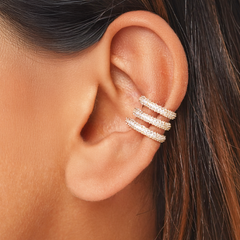 Triple Row Sparkle Ear Cuffs