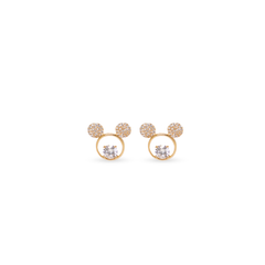 Mickey Crystal Studs