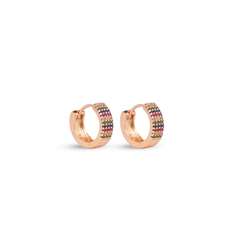 Rainbow Sparkle Hoops