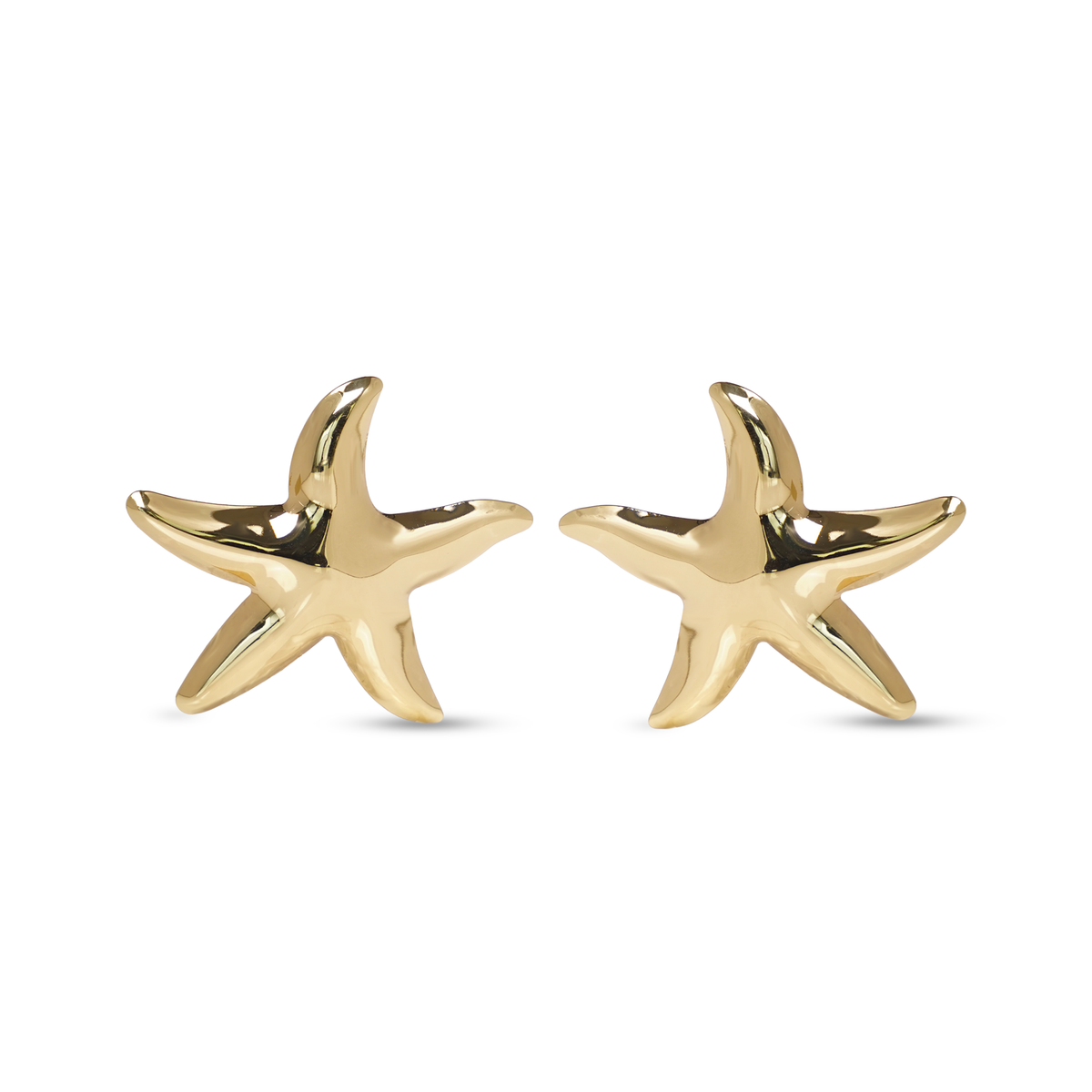 Coastal Gleam Starfish Studs