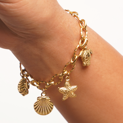 Ocean Shell Charm Bracelet