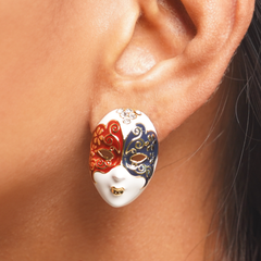 Venetian Drama Mask Earring