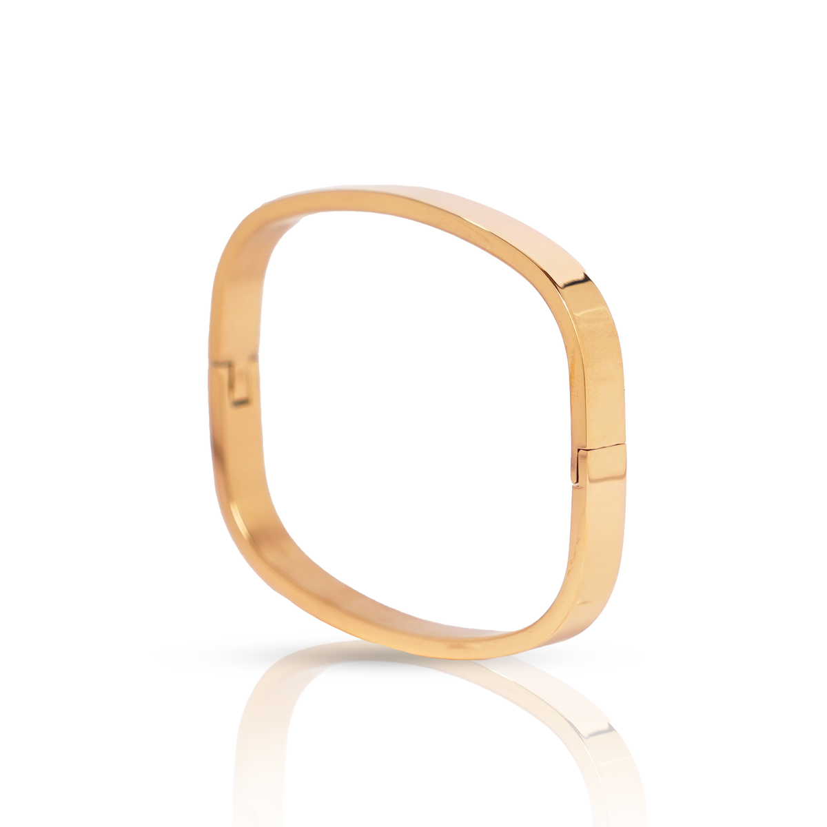 rose gold Square Bangle