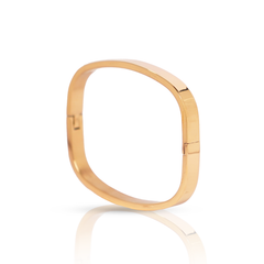 rose gold Square Bangle