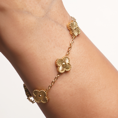 Golden Clover Bracelet