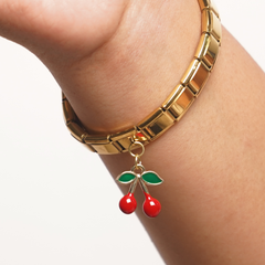 Cherry Amber Resin Bangle